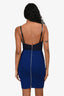 Victoria Beckham Blue Midi Bodycon Dress Size 4