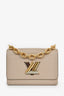 Louis Vuitton Brown/Gold Leather Twist MM Shoulder Bag