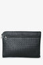 Bottega Veneta Grey Intrecciato Leather Laptop Case