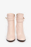 Givenchy Blush Pink Heeled Ankle 'Shark' Boots Size 37.5