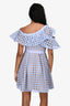Self-Portrait Periwinkle Embroidered Mini Dress Size 4 US