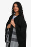 Burberry Black/Grey House Check Wool Shawl