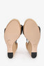 Gucci Black/Espadrille Horsebit Wedge Heels Size 37