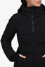 Herno Black Down Laminar Midi Coat With Detachable Hood Size 38