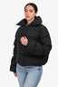 Nili Lotan Black Down Puffer Jacket Size XS