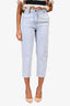 Peserico Light Wash Denim Tapered Leg Jeans Estimated Size XS