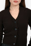 Nili Lotan Brown Cashmere Buttoned Long Sleeve Cardigan Size XS