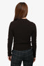 Nili Lotan Brown Cashmere Buttoned Long Sleeve Cardigan Size XS