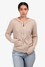 Lorena Antoniazzi Gold Knit Zip-Up Hoodie Est Size XS