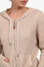 Lorena Antoniazzi Gold Knit Zip-Up Hoodie Est Size XS