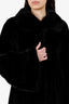 Vintage Black Mink Fur Long Coat Estimated Size L