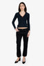Khaite Black Denim Straight Leg Jeans Size 28