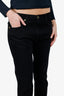 Khaite Black Denim Straight Leg Jeans Size 28