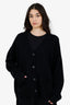 Nili Lotan Black Cashmere Knitted Cardigan Size M