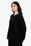 Nili Lotan Black Cashmere Knitted Cardigan Size M