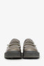Marni Grey Leather Piercing Square-toe Loafers Size 41 Mens