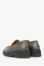 Marni Grey Leather Piercing Square-toe Loafers Size 41 Mens