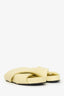 Jil Sander Yellow Padded Leather Criss-cross Sandals Size 41 Mens