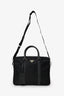Prada Black Nylon Saffiano-Trimmed Tessuto Briefcase With Strap