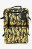Prada Yellow/Black Banana Print Cabin Trolley