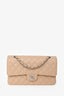 Pre-Loved Chanel™ 2021+ Beige Caviar Leather Medium Classic Double Flap
