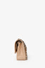 Pre-Loved Chanel™ 2021+ Beige Caviar Leather Medium Classic Double Flap