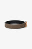 Hermès 2021 Étoupe/Noir Leather Mini Constance Reversible Belt 24mm Size 70