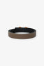 Hermès 2021 Étoupe/Noir Leather Mini Constance Reversible Belt 24mm Size 70