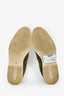 Loro Piana 'Ribbon' Green Suede 'Summer Charms' Loafers Size 37