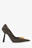 Fendace Brown Zucca Medusa Pumps Size 36
