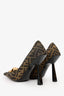 Fendace Brown Zucca Medusa Pumps Size 36