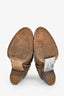 Christian Dior Taupe Suede Heeled Ankle Boots Size 37