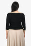 Moschino Jean Black Cotton/Gold Metallic Lace Camisole + Cardigan Set Size 12