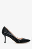 Sergio Rossi Black Patent Pointed Toe Pumps Size 36