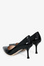 Sergio Rossi Black Patent Pointed Toe Pumps Size 36