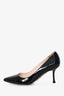 Sergio Rossi Black Patent Pointed Toe Pumps Size 36