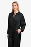 Maje Black Satin Jumpsuit Size 42