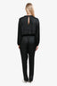 Maje Black Satin Jumpsuit Size 42