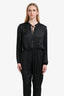 Maje Black Satin Jumpsuit Size 42