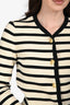 Rag & Bone Black/Cream Striped Cardigan With Gold Buttons Size XS
