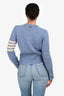 Thom Browne Light Blue Wool 'Jersey Stitch' Classic Crewneck Sweater Size 40