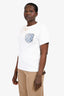 Louis Vuitton White Cotton Monogram Denim Pocket T-Shirt Size L