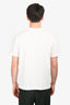 Christian Dior X Alex Foxton White/Pink Flower Logo Crew Neck T-Shirt Size M Mens