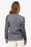 Pre-Loved Chanel™ Blue/Multicolour Silk/Mohair/Wool Cardigan Size 38
