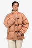 Louis Vuitton 2022 Light Brown Quilted Monogram Detail Down Jacket Size 36