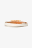 Hermès White Epsom Leather Behapi Triple Tour Bracelet