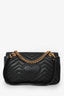 Gucci Black Leather GG Marmont Small Crossbody Bag