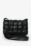 Bottega Veneta Black Leather Intrecciato Padded Cassette Crossbody