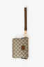 Gucci Beige GG Supreme Canvas Crossbody Bag with Wristlet Strap