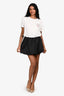 WeWoreWhat Black Satin Bubble Skirt Size 2